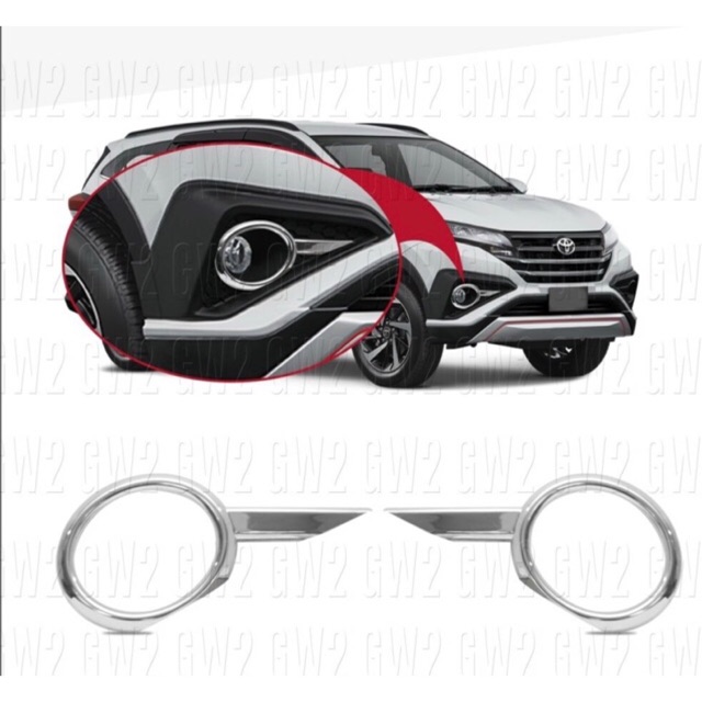toyota rush fog lamp cover