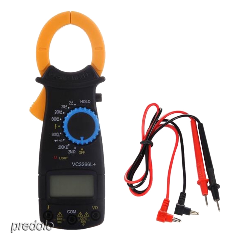 Digital Clamp Meter Ac Dc Current Voltage Multimeter Temp Volt Amp Tester Shopee Philippines