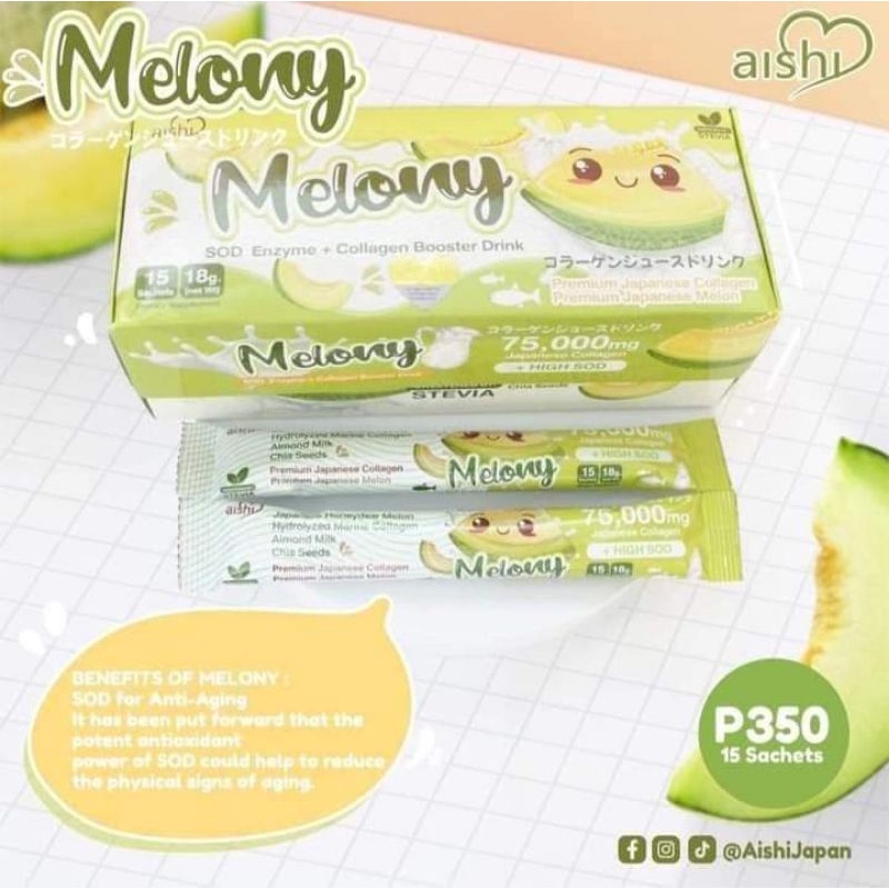 Aishi Thaikyo Melony Collagen Boostet Drink wit Sod & Vitamin C