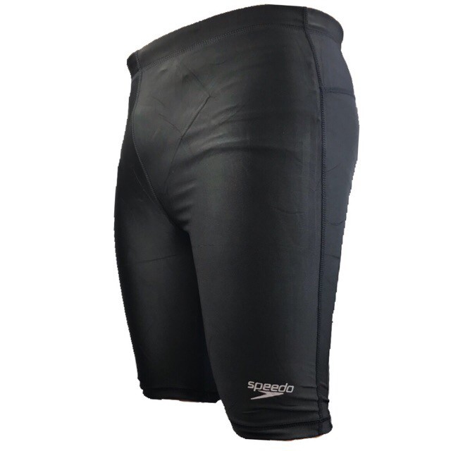 black speedo swim shorts