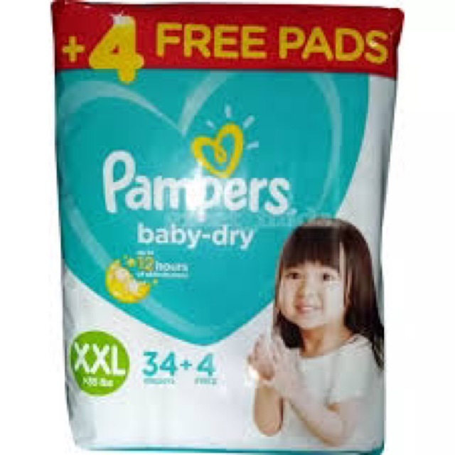 pampers baby dry 34 pack