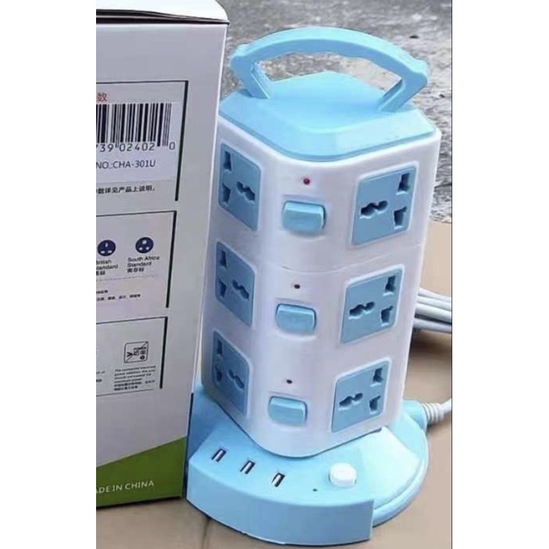 Tower Extension with Usb Multifunctional Vertical Socket (Tower