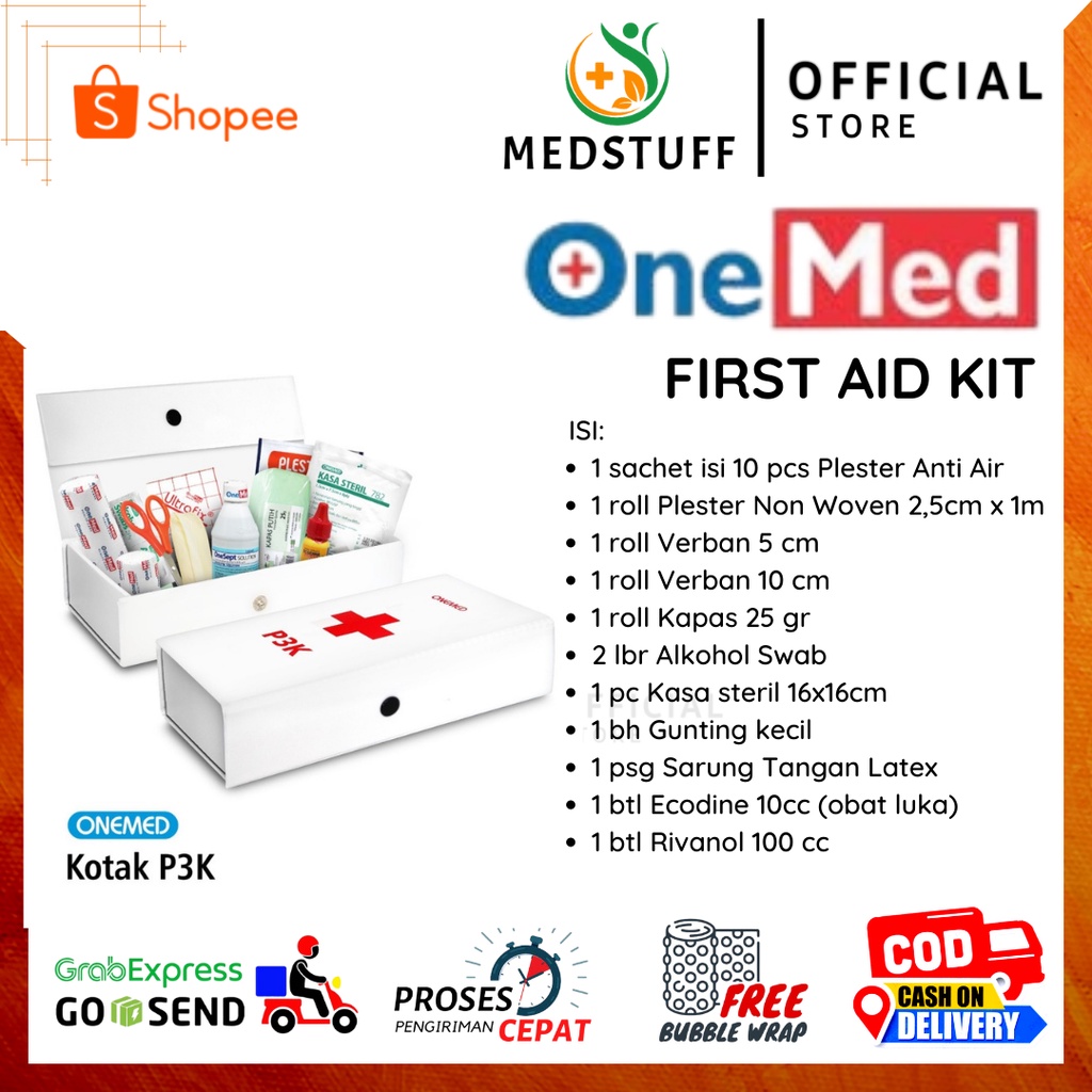 P3k Box+Full Contents First Aid Kit Box OneMed Shopee Philippines