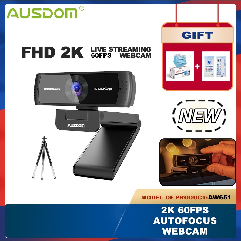 ausdom webcam 1080p hd camera