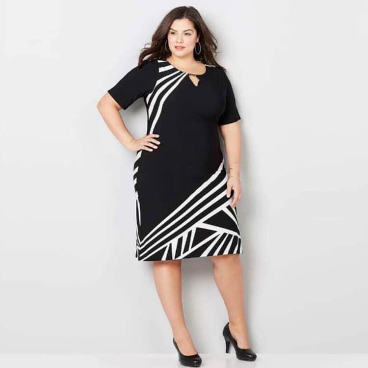 plus size black elegant dresses