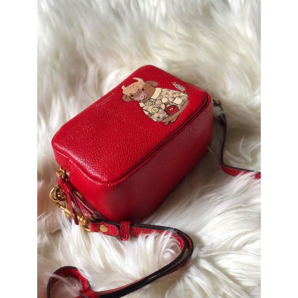 TB* Calfskin Leather Camera Bag Mirror Copy / Genuine Leather Shopee