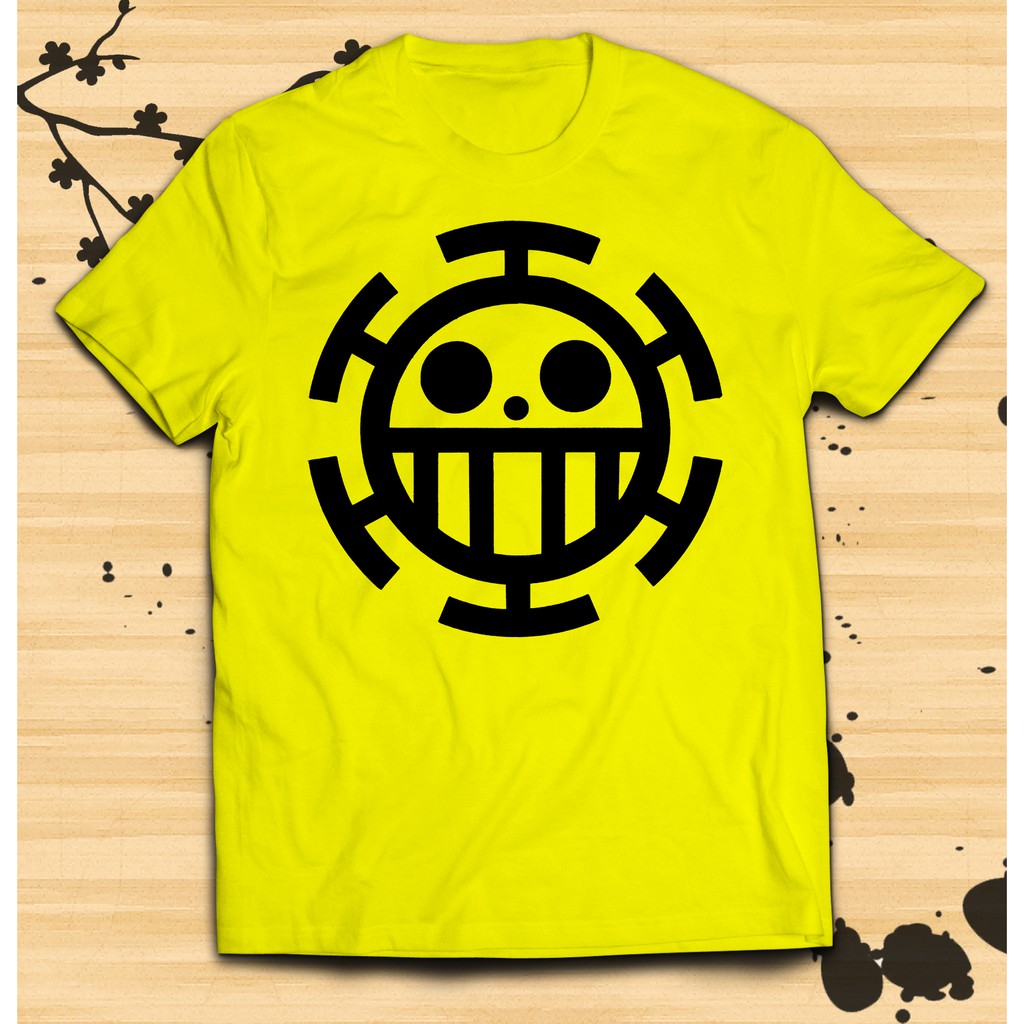 ONE PIECE ANIME TRAFALGAR LAW LOGO SMILEY SHIRT | Shopee ...