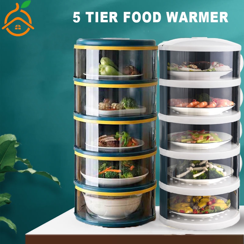 5 Layer Food keeper warmer Food storage container Transparent Stackable Insulation dish Food