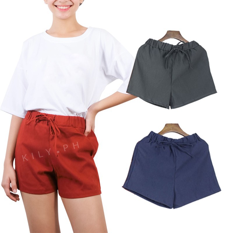 red overall shorts womens