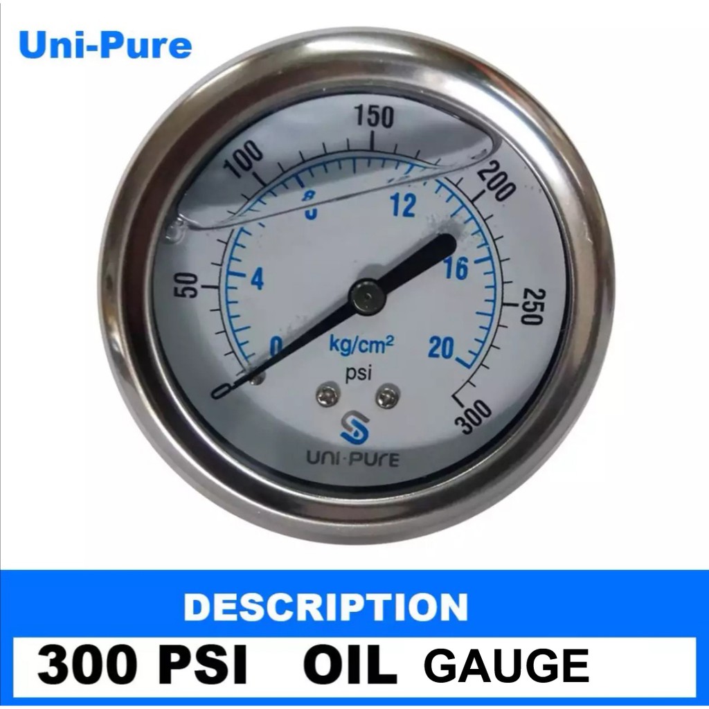 oil filled water pressure gauge