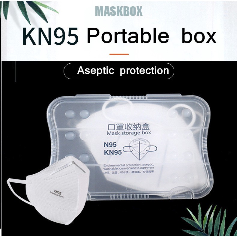 Kn95 Dustproof Mask Case Portable Disposable Face Masks Container Disposable Mask Storage Box