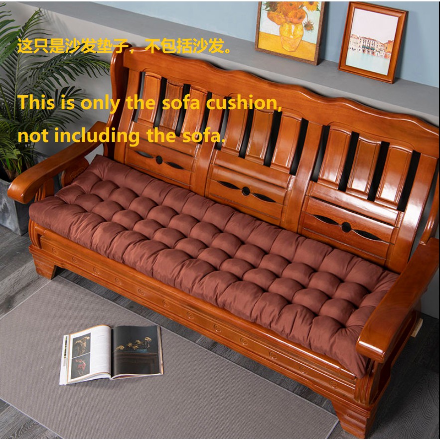 Thick 8 Cm Solid Wood Sofa Cushion Four, Wooden Living Room Sofa Philippines