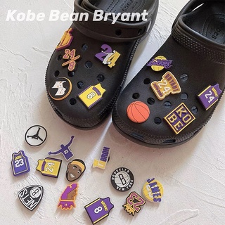 NBA Kobe Lakers James boy Jibbitz Crocs Pins for shoes bags High quality #cod