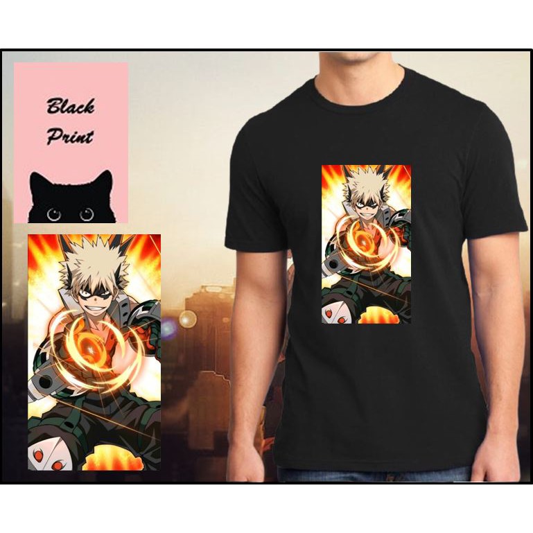 Boku no Hero Katsuki Bakugo Black Shirt for Adult and Kids Unisex My ...