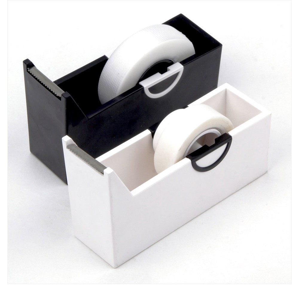 Square Plastic Tape Seat Tape Holder Office Tape Dispenser Desktop