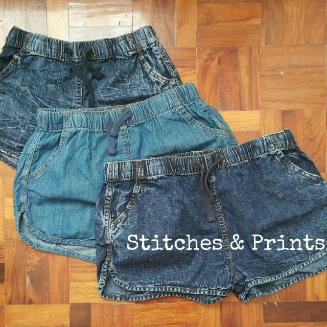 dolphin shorts denim