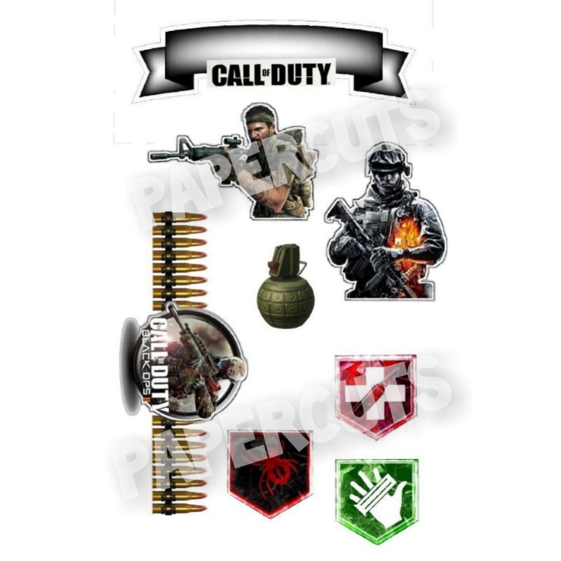 Call Of Duty Cake Topper Printable | stonesinformation