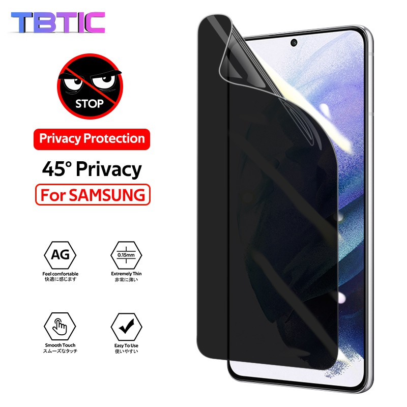 TBTIC Privacy Screen Protector Samsung S21 S21Plus S21Ultra S20 S20FE