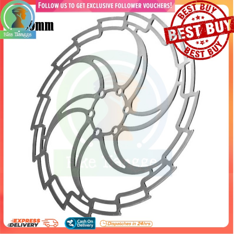 Mountain MTB Bike Front or Rear Rotor Disc Brake Sizes 160mm and 180mm