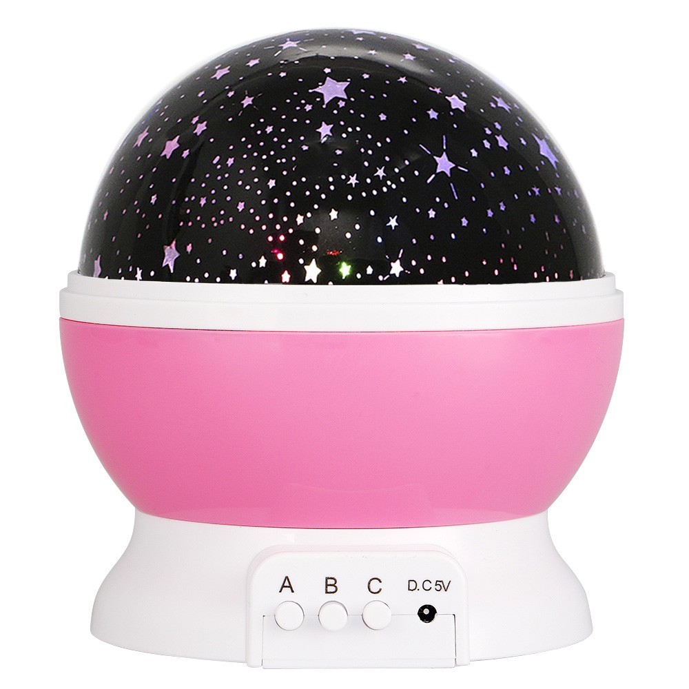 rotating galaxy night light projector