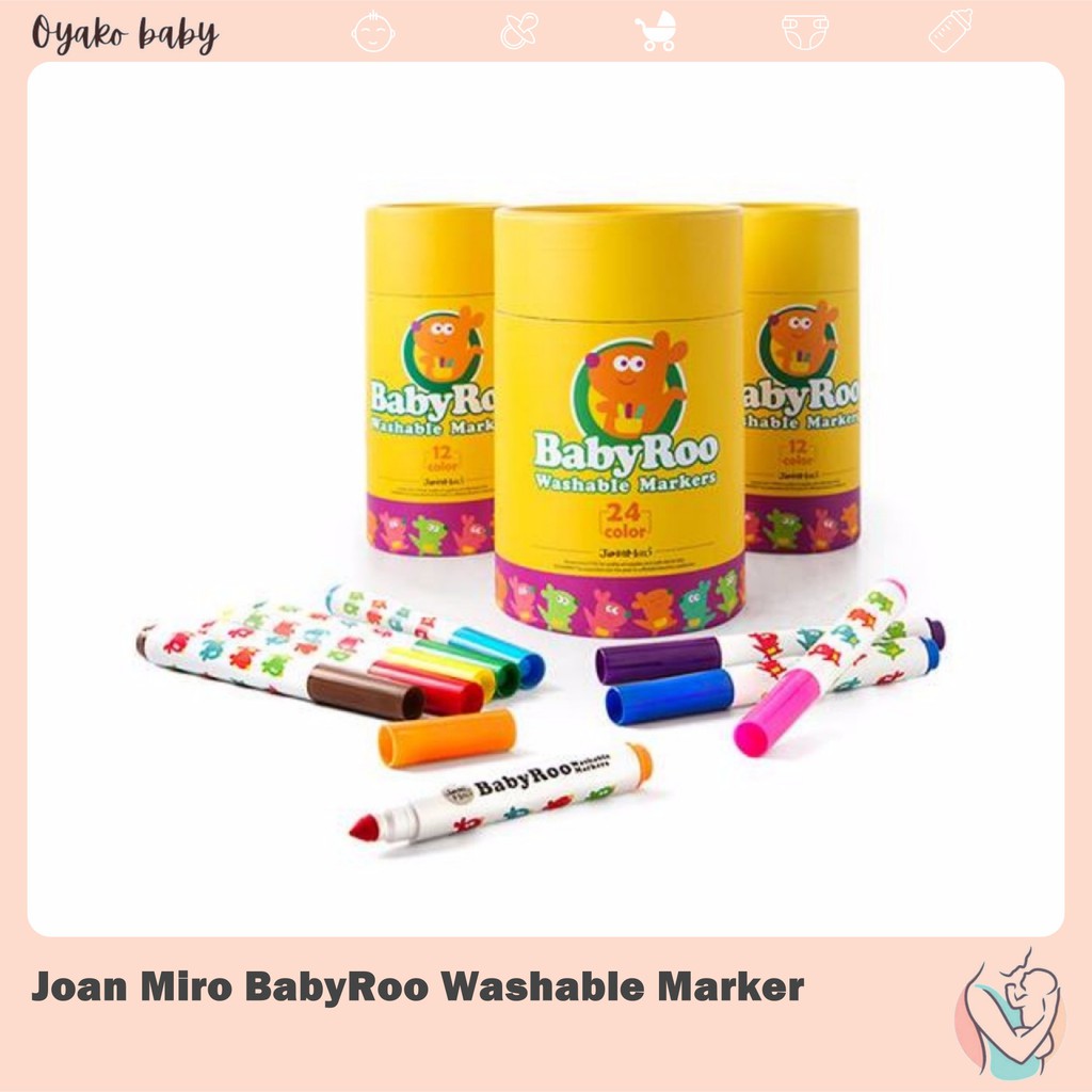 Joan Miro Washable Non Toxic Markers 12 or 24 Colors Shopee Philippines