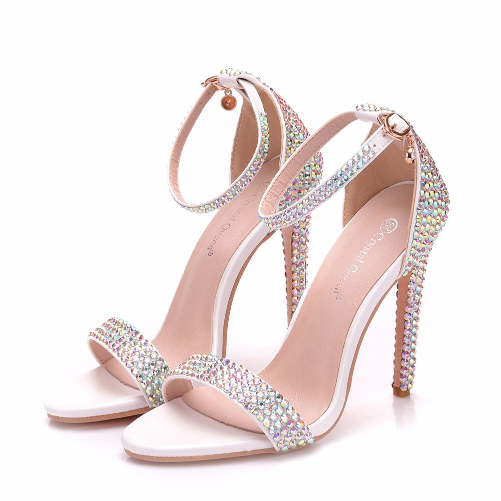 diamond high heel shoes