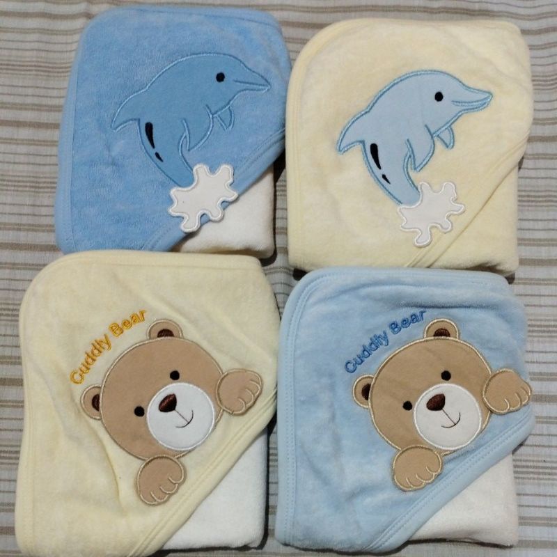 Small wonders Hooded Towel/ Receiving blanket For Baby Boys and baby