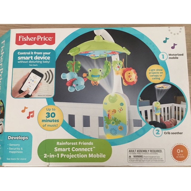 Rainforest Friends Smart Connect 2 In 1 Projection Mobile