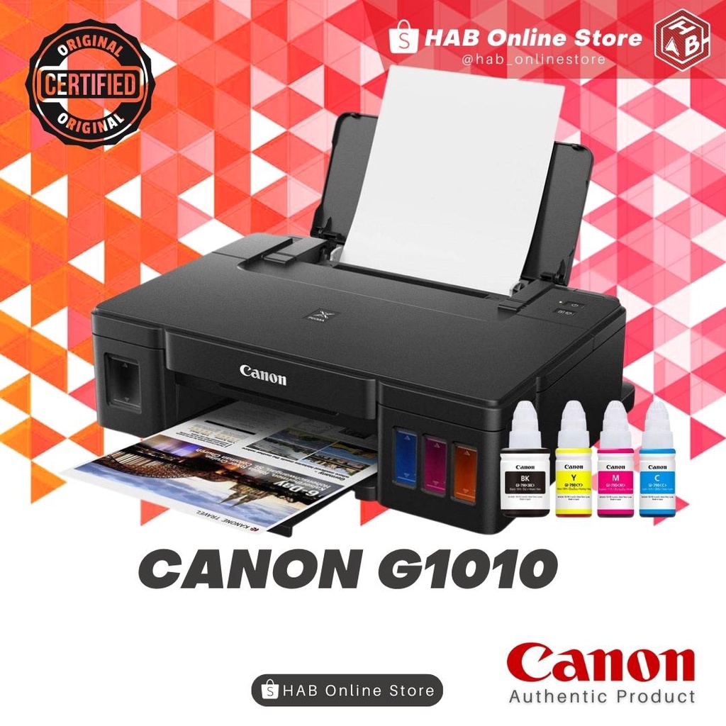 Canon Pixma G1010 G1020 Ink Tank Single Function Printer W Original Ink Shopee Philippines 9358