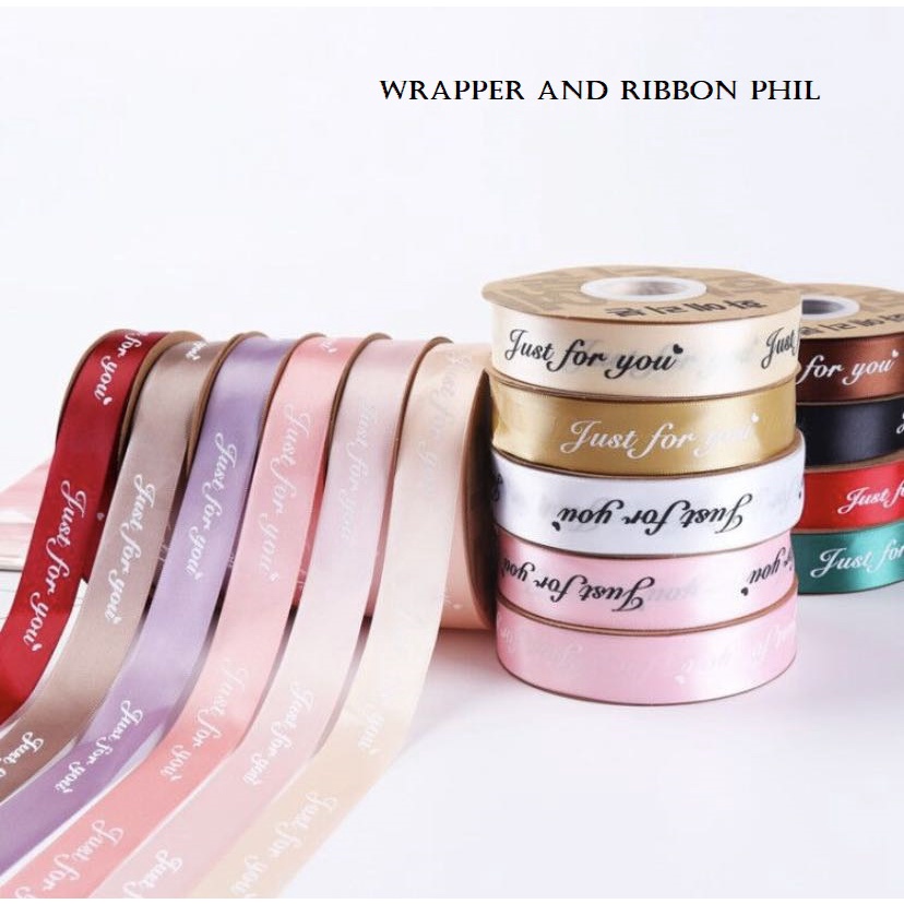 Just For You Ribbon 2.5cm*50Yard per Roll | Shopee Philippines