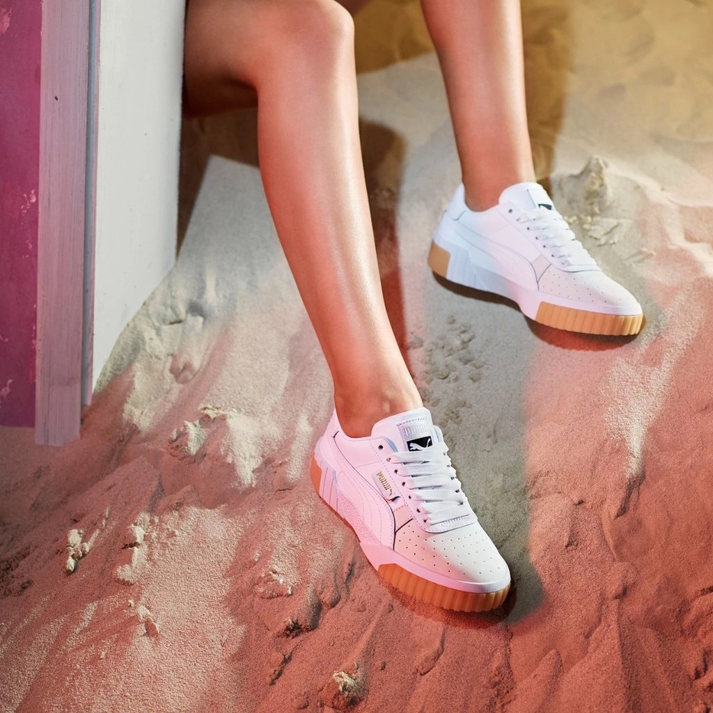 100% legit Puma Cali Puma White Thick Platform Sneakers Shoes For Women's |  Shopee Philippines