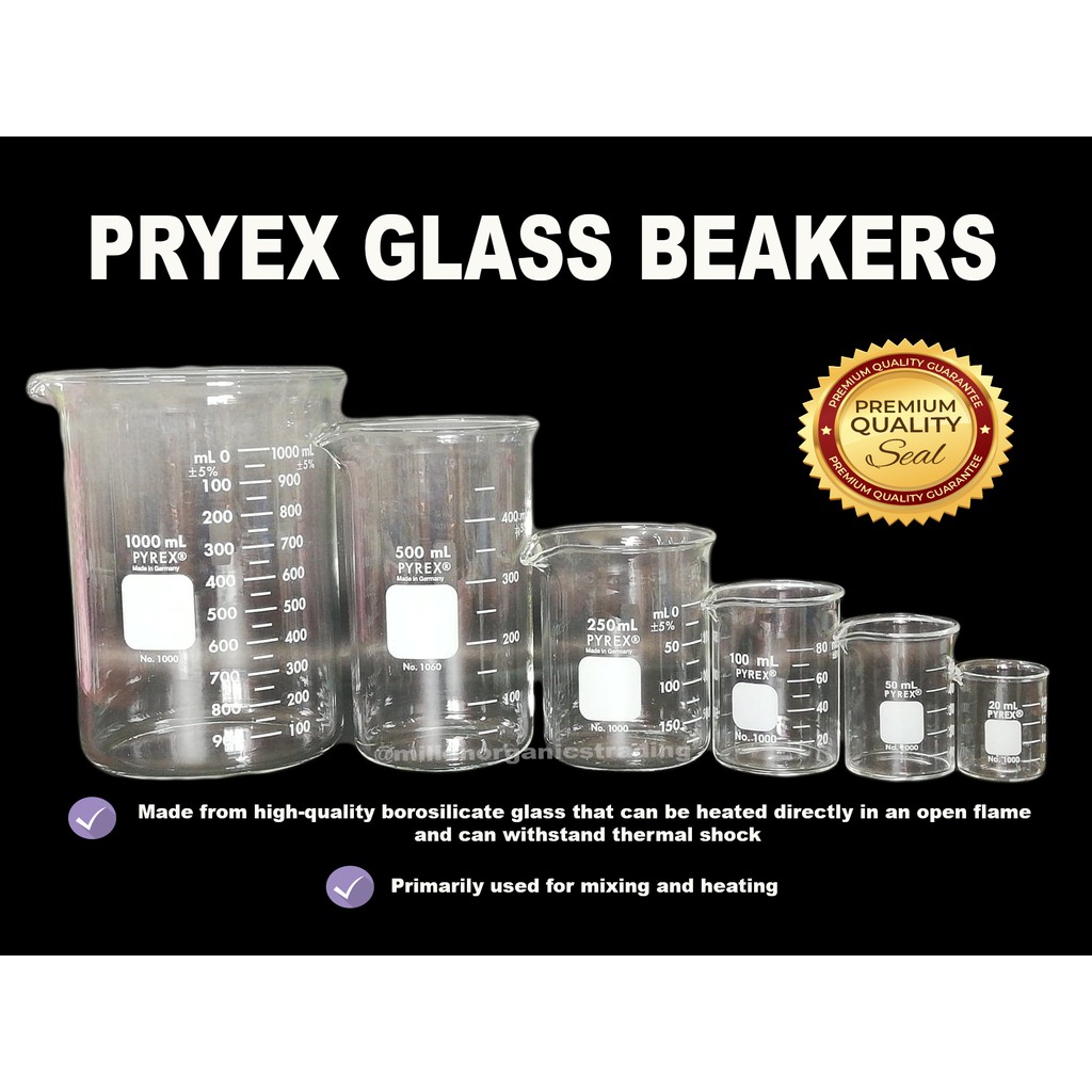 Pyrex Laboratory Glass Beakers Borosilicate Glass Microwaveable Beaker Heat Resistant