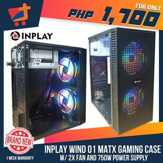 INPLAY WIND 01 MATX GAMING CASE | ACRYLIC SIDE PANEL | DESKTOP GAMING ...