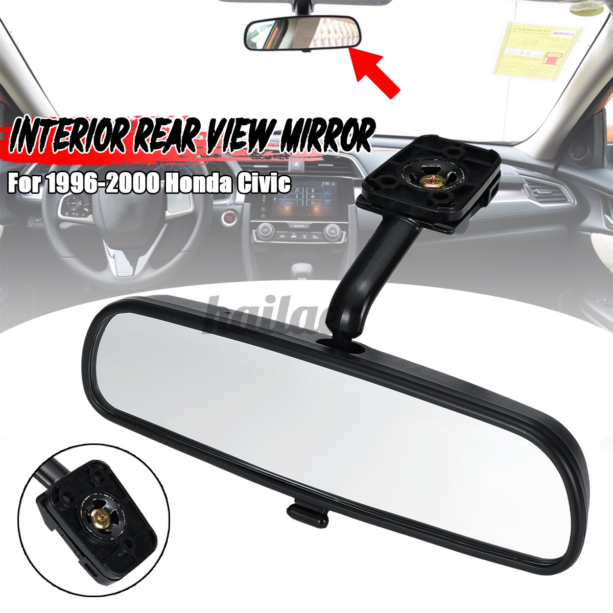 2000 honda civic rear view mirror