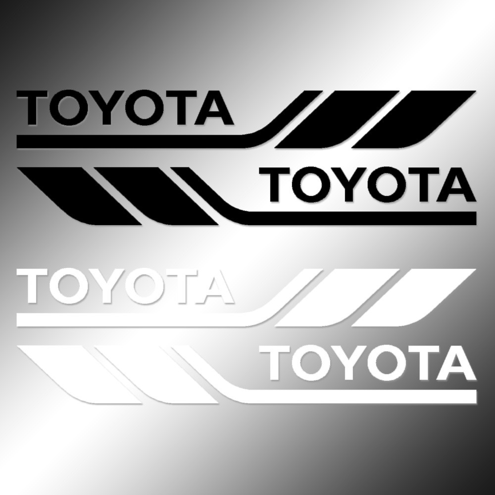 Stickers 2x Toyota TRD Racing Decals Stripes Vinyl Weather