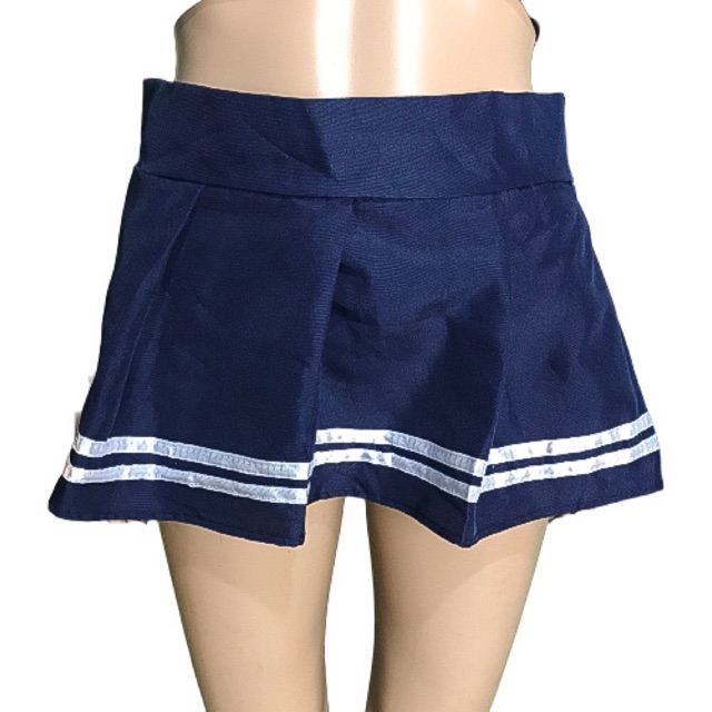KAWAII ANIME PLEATED NAVY VELCRO MINI 