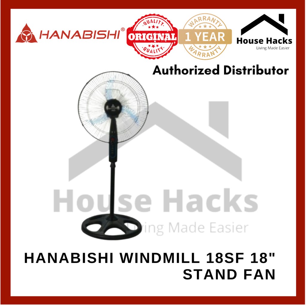Hanabishi WINDMILL 18SF 18" Stand Fan (House Hacks) Shopee Philippines