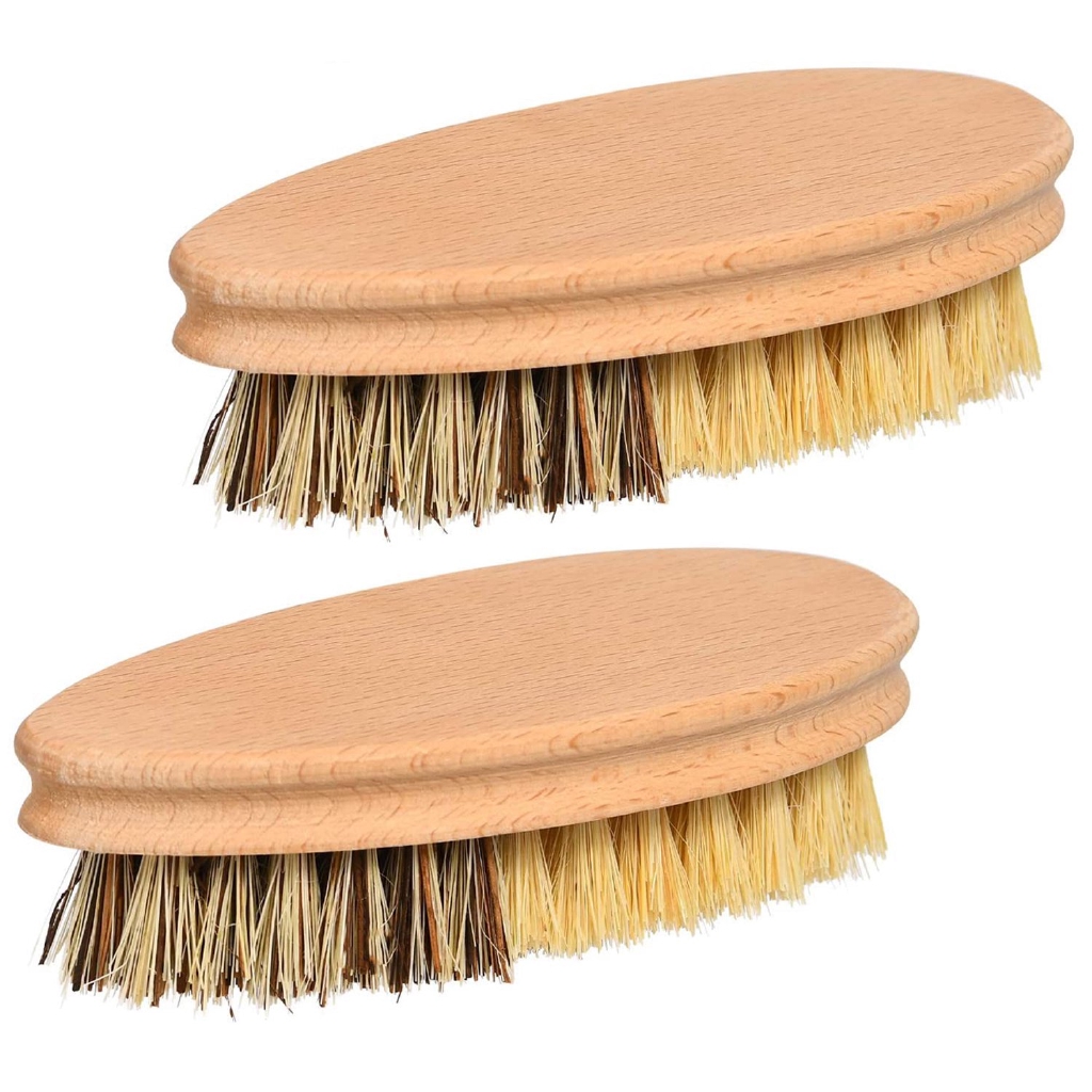 hard bristle scrub brush