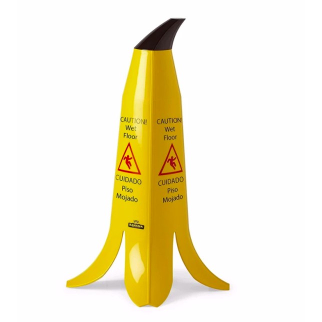 24 Banana Caution Wet Floor Sign Stackable Safety Cone Shopee