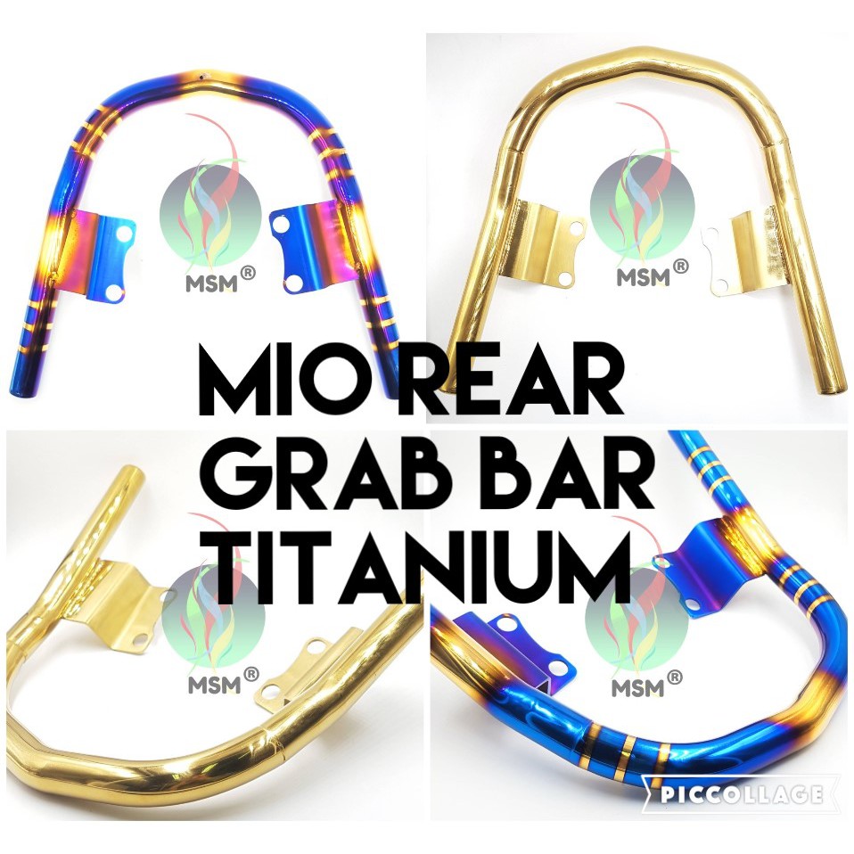 MSM Rear / back Grab Bar Mio Sporty titanium 2 tone two tone Motorcycle