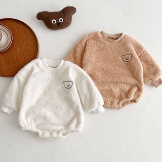 Infant Double-Sided Fleece Autumn Winter Clothes Long-Sleeved Baby Onesie Newborn Thickened Romper Male Female Fashion #2