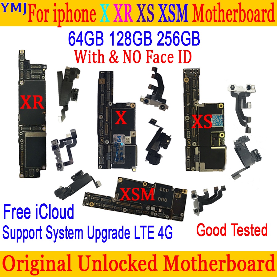✥✿Full Function Motherboard For Iphone X Xr Xs Xs Max 64gb/128gb/256gb Mainboard With/no Face Id Upd #9