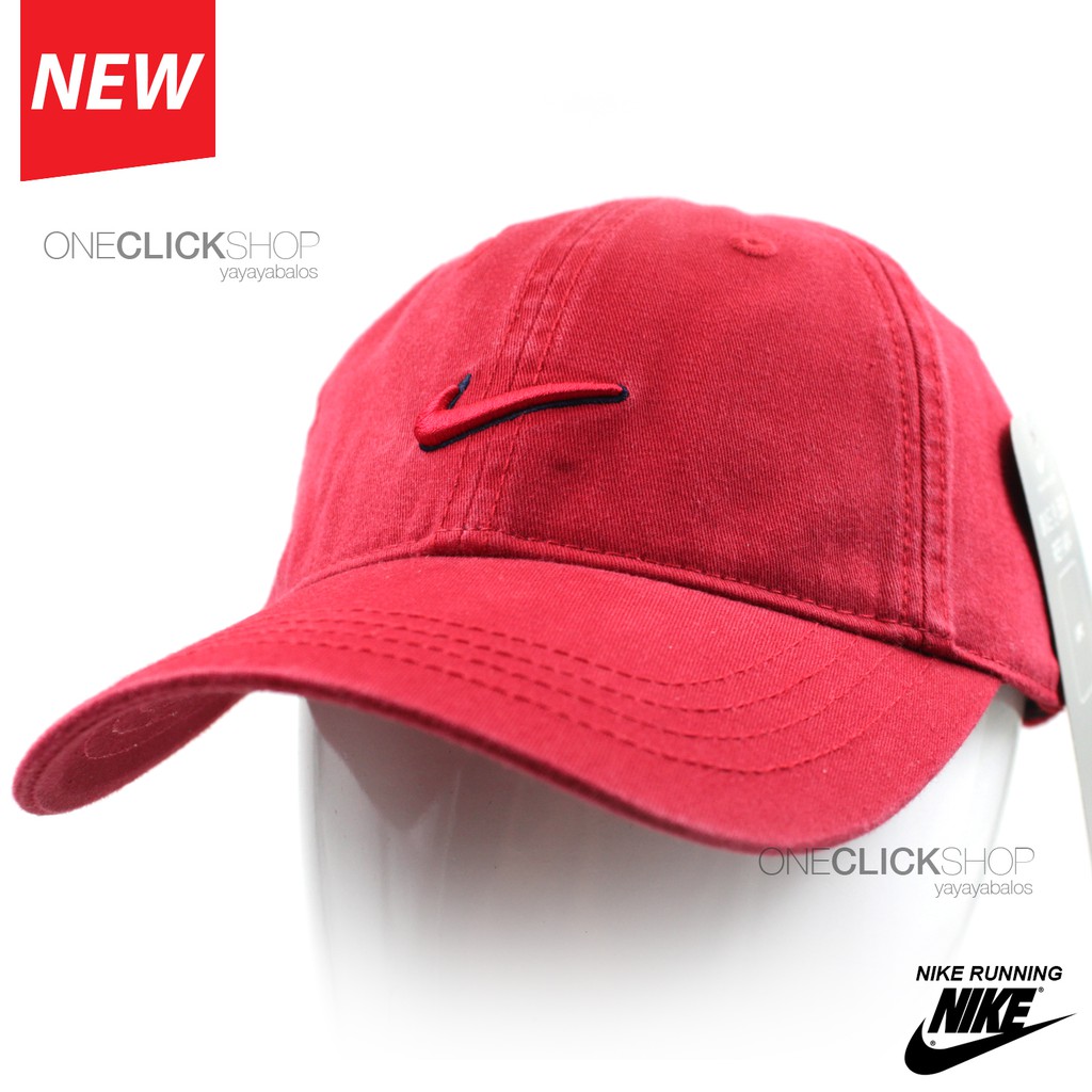 red running cap