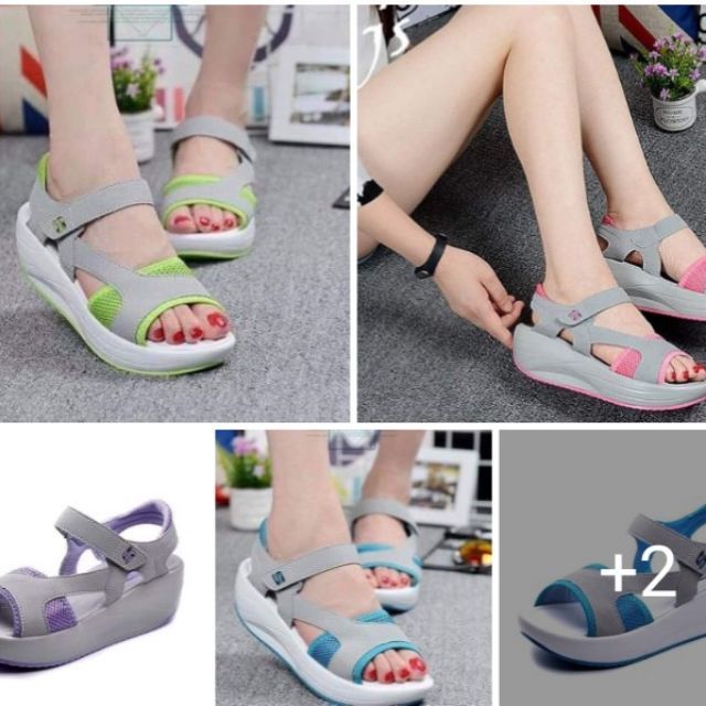 trendy wedge sandals