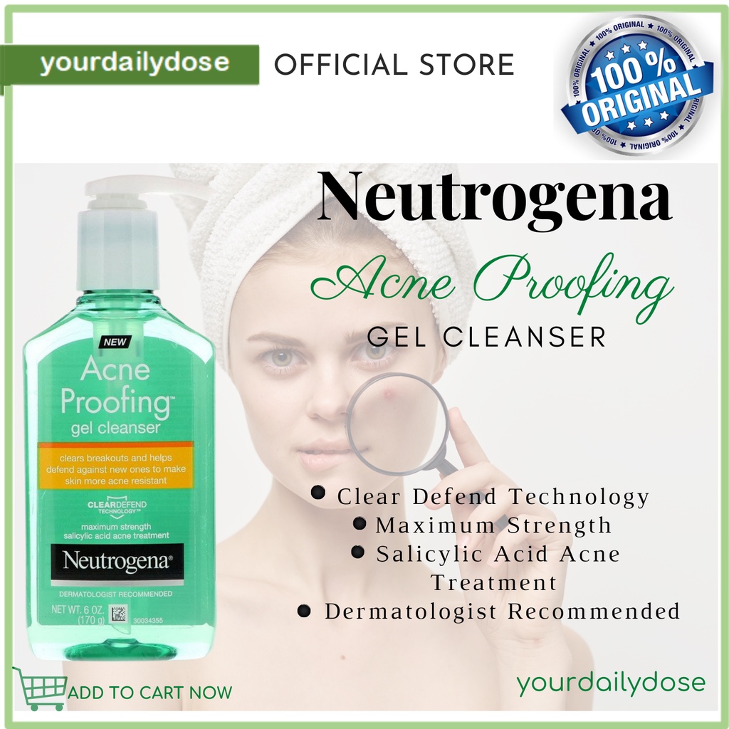 Neutrogena Acne Proofing Gel Cleanser 6 oz (170 g) Shopee Philippines