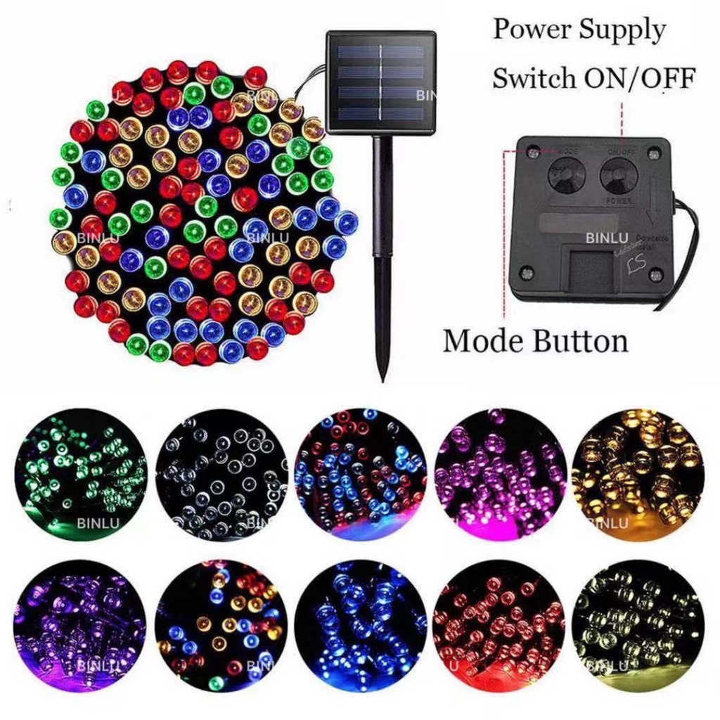 Christmas Solar LED Lights Promo Sale Outdoor Solar Powered String