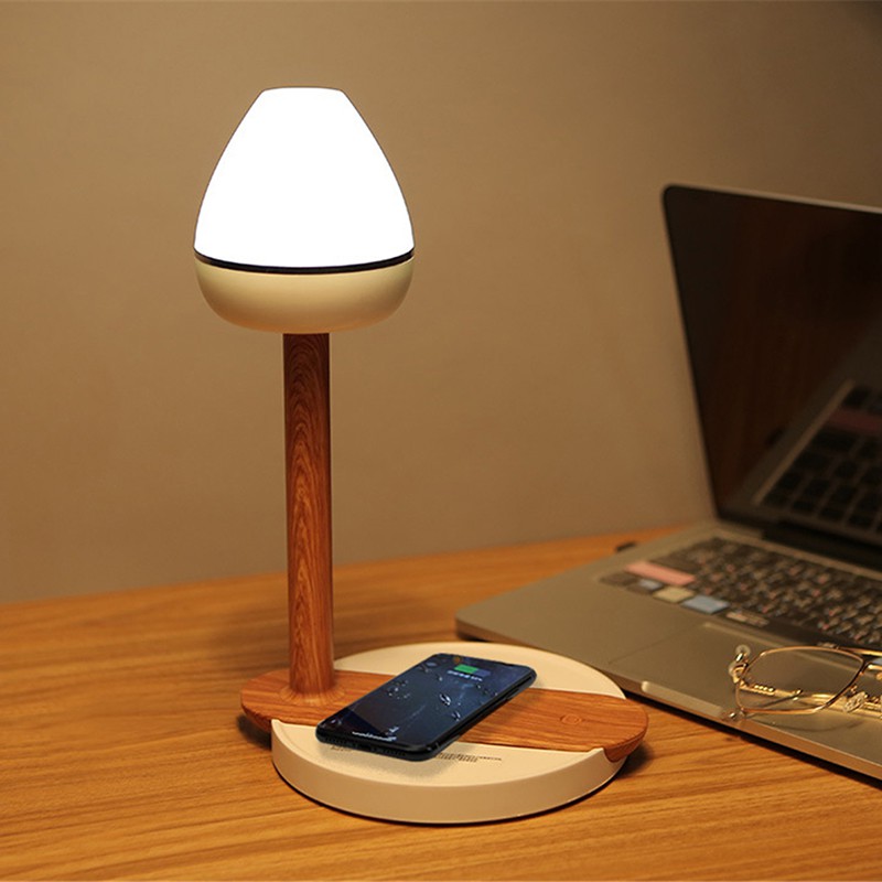 wireless charging nightstand lamp