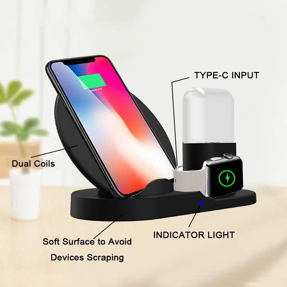 3 in 1 Wireless Charger Stand QI Wireless Charging Dock Station for