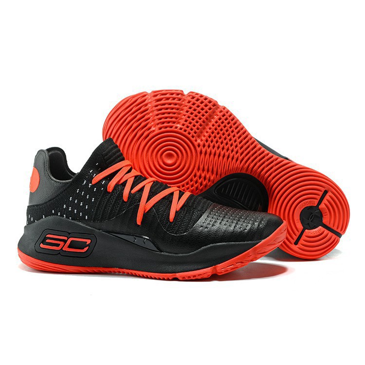 curry 4 black and red