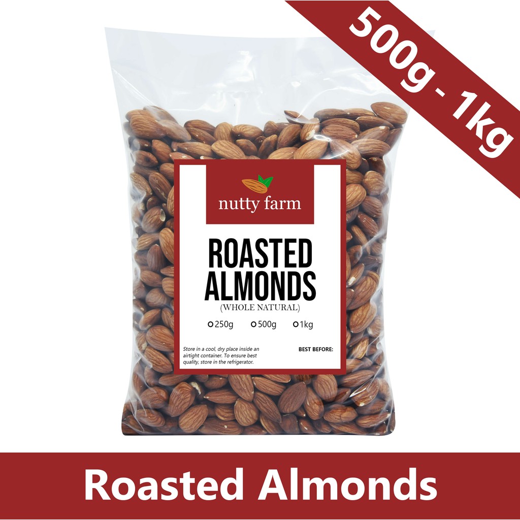 Roasted Almonds (500g 1kg) by Nutty Farm Shopee Philippines